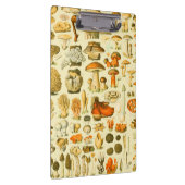 キノコヴィンテージ接種アンティークイラストレーション クリップボード (右)