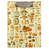キノコヴィンテージ接種アンティークイラストレーション クリップボード (正面)