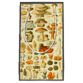 キノコヴィンテージ接種アンティークイラストレーション スモールペーパーバッグ (正面)