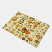 キノコヴィンテージ接種アンティークイラストレーション ドアマット (アングル)