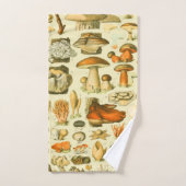 キノコヴィンテージ接種アンティークイラストレーション バスタオルセット (ハンドタオル)