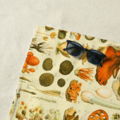 キノコヴィンテージ接種アンティークイラストレーション ビーチタオル (インサイチュ)