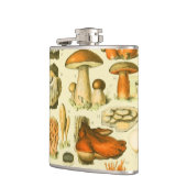 キノコヴィンテージ接種アンティークイラストレーション フラスク (左)