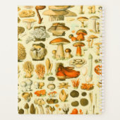 キノコヴィンテージ接種アンティークイラストレーション プランナー手帳 (裏面)