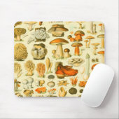 キノコヴィンテージ接種アンティークイラストレーション マウスパッド (マウス)