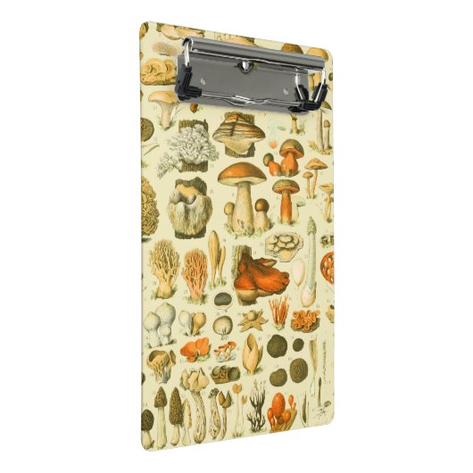 キノコヴィンテージ接種アンティークイラストレーション ミニクリップボード (アングル)