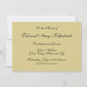 キノコヴィンテージ接種アンティークイラストレーション 招待状 (裏面)