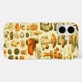 キノコヴィンテージ接種アンティークイラストレーション Case-Mate iPhoneケース (裏面 (横))