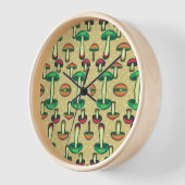 キノコヴィンテージ 壁時計 (傾斜)