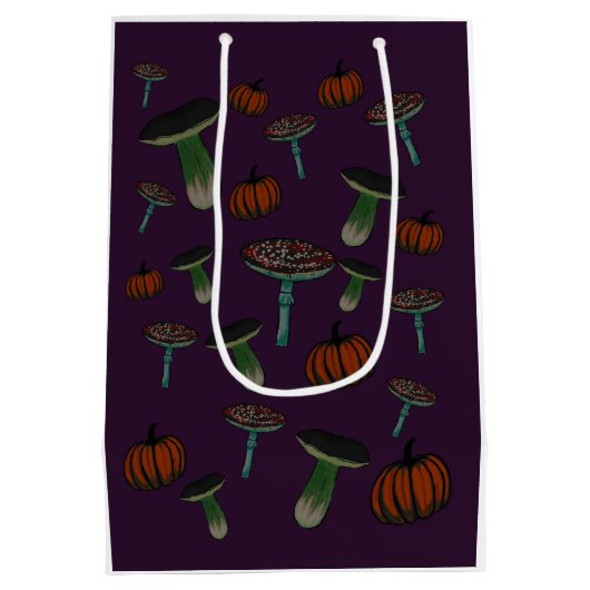 キノコ不気味抱き枕 ミディアムペーパーバッグ (裏面)