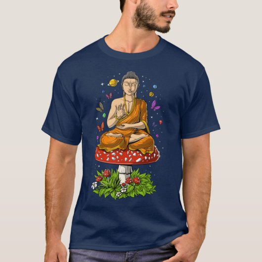 キノコ仏様少年 Tシャツ (正面)