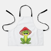 キノコ入りカエル エプロン (正面)
