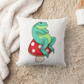 キノコ入りカエル クッション (ブランケット)