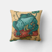 キノコ入りコテージコアカエル クッション (裏面)