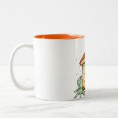 キノコ入りコテージコアカエル ツートーンマグカップ (左)