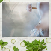 キノコ凍ってい写真 キッチンタオル (折り畳み)