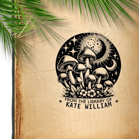 キノコ切手のライブラリから セルフインキングスタンプ