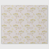 キノコ包装紙 ラッピングペーパー (フラット)