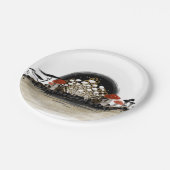 キノコ収穫ライン紙プレート – 円 ペーパープレート (アングル)