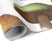 キノコ収集パターンデザイン ラッピングペーパー (ロールコーナー)