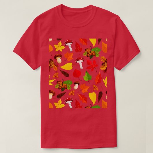 キノコ型かわいい美的菌学菌 Tシャツ (デザイン正面)