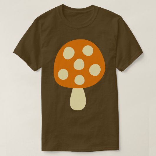 キノコ型かわいい美的菌学菌 Tシャツ (デザイン正面)