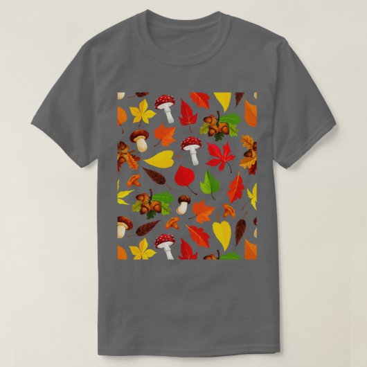 キノコ型かわいい美的菌学菌 Tシャツ (デザイン正面)