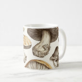 キノコ型イラストレーション コーヒーマグカップ (正面右)