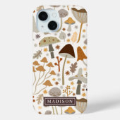 キノコ型名前をカスタムするテンプレート Case-Mate iPhoneケース (裏面)