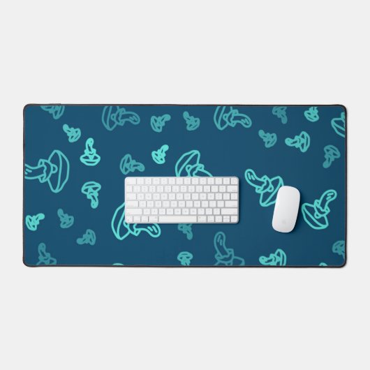 キノコ型 デスクマット (キーボード&マウス)