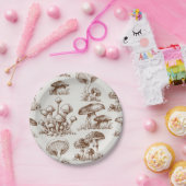 キノコ型 ペーパープレート (パーティー)