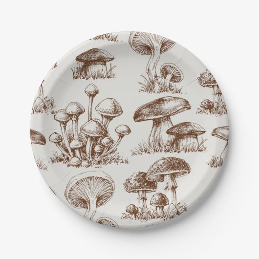キノコ型 ペーパープレート (正面)