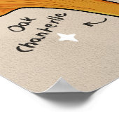 キノコ型 ポスター (角)