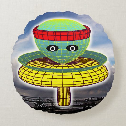 キノコ型 ラウンドクッション (正面)