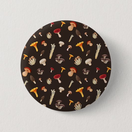 キノコ型 缶バッジ (正面)