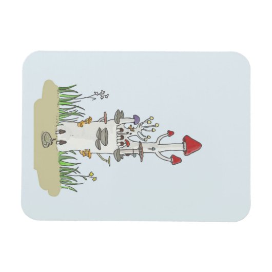 キノコ城 マグネット (横)