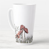 キノコ場 カフェラテマグ (左アングル)