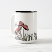 キノコ場 ツートーンマグカップ (正面左)