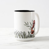 キノコ場 ツートーンマグカップ (正面右)