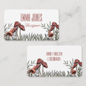 キノコ場 名刺 (正面/裏面)