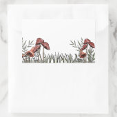 キノコ場 長方形シール (バッグ)