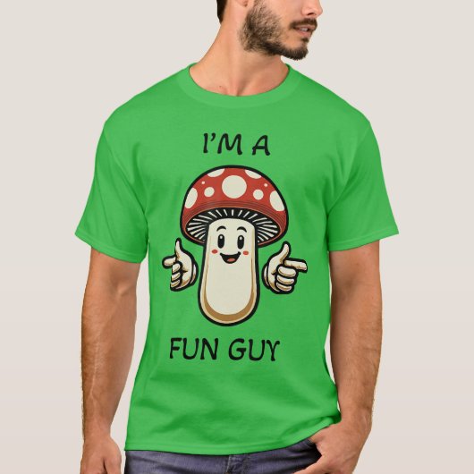 キノコ大好きおもしろ友達 Tシャツ (正面)
