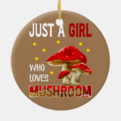 キノコ好きジャストガール セラミックオーナメント (裏面)