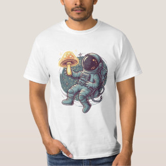 キノコ宇宙宇宙飛行士 Tシャツ