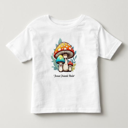 キノコ家族の喜び トドラーTシャツ (正面)