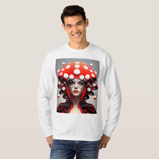 キノコ少女3 Tシャツ (正面フル)