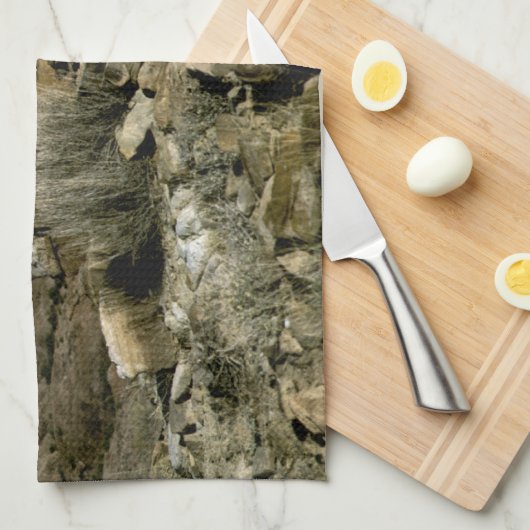 キノコ岩 キッチンタオル (四つ折り)
