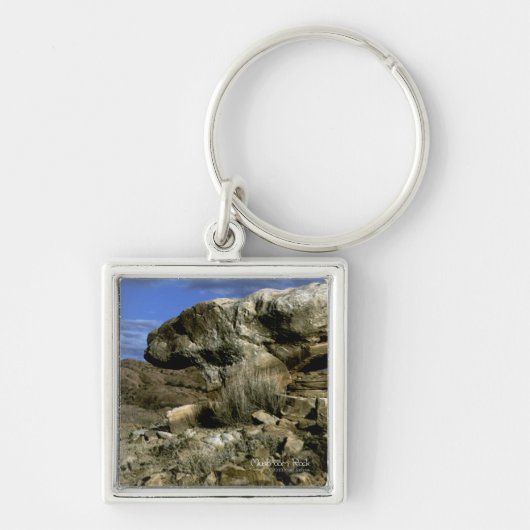 キノコ岩 キーホルダー (正面)