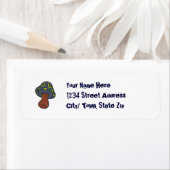 キノコ差出人住所ラベル ラベル (インサイチュ)