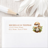 キノコ差出人住所ラベル ラベル (インサイチュ)